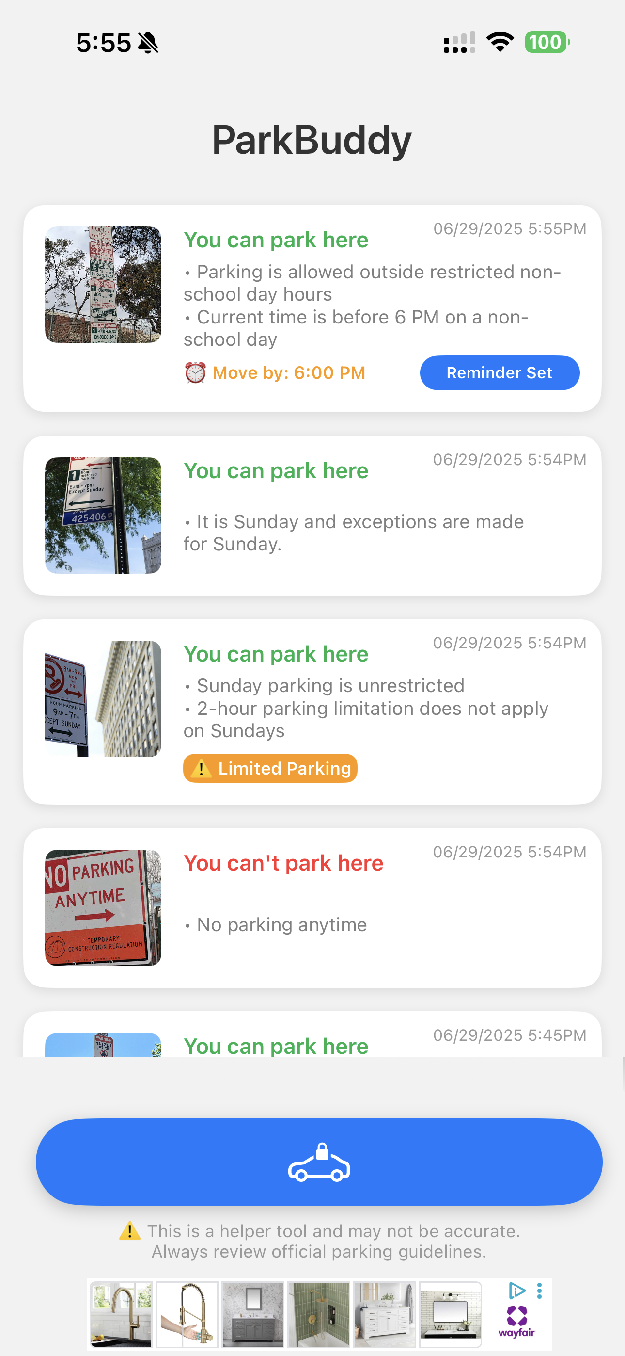 ParkBuddy Analysis Result